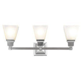 Livex Lighting 1033 - 91 Mission 3 Light 25 inch Brushed Nickel Bath Vanity Wall Light - Eva Essentials